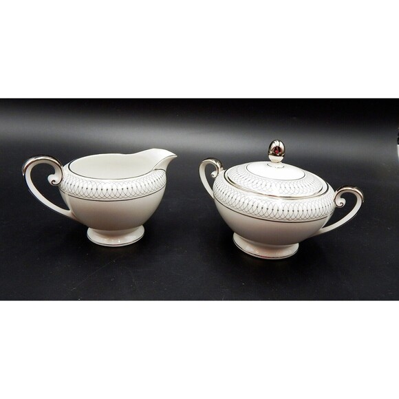 Tirschenreuth The Elgin Sugar & Creamer Bavaria Germany Silver 2270 Pasco - Picture 1 of 16